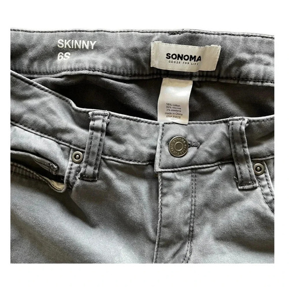 Sonoma Goods for Life Gray Skinny Jeans Women’s 6S - Picture 5 of 9